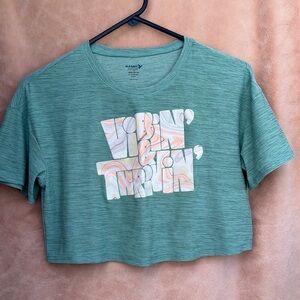 Active Wear Crop Top Girls Size L 10/12